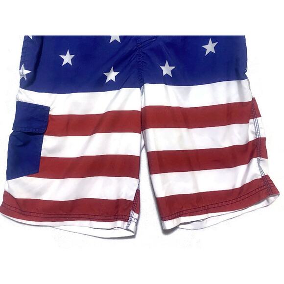 Bioworld Board Shorts Swim Suit Men's Large Stars and Stripes Patriotic - Picture 5 of 7